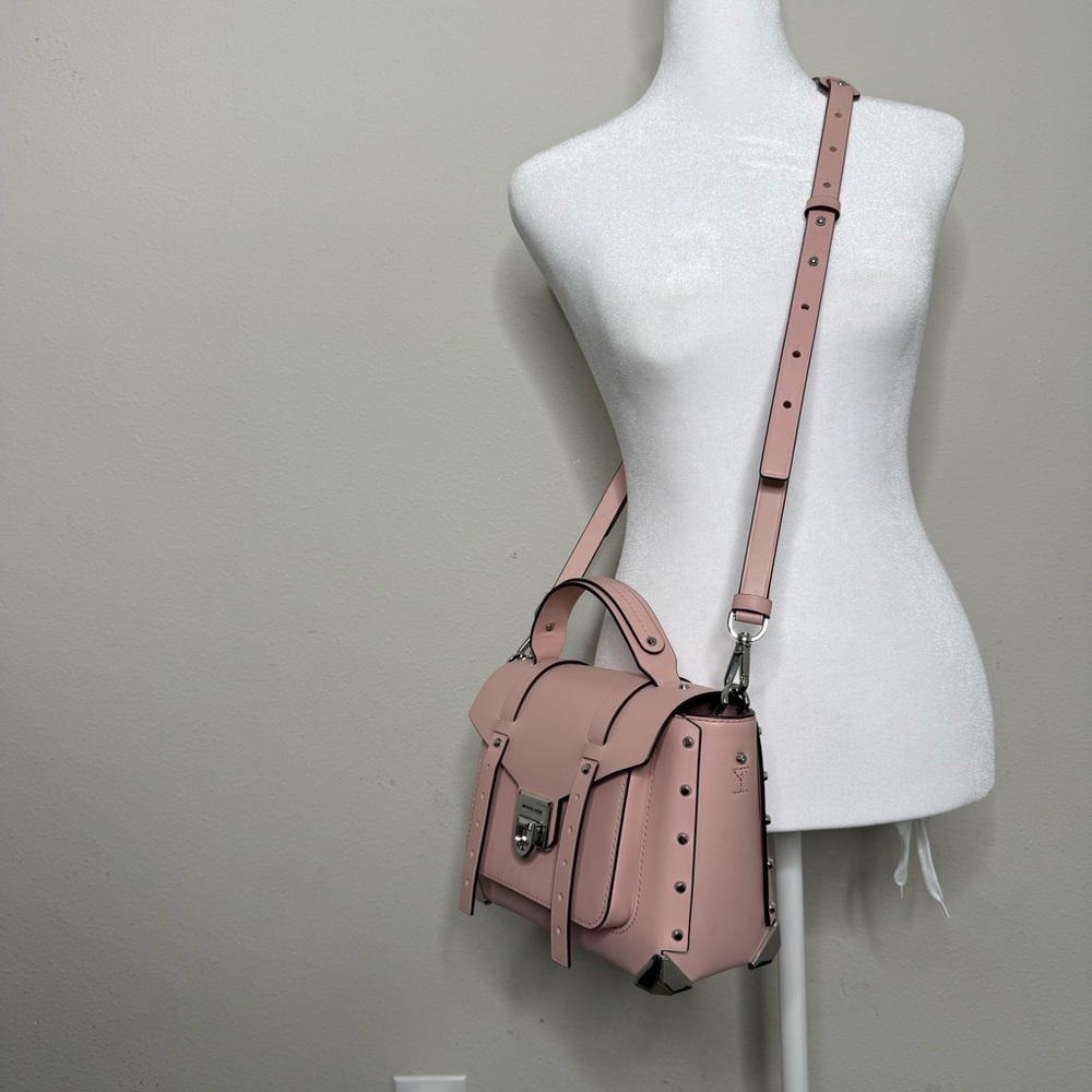 Michael Kors Pink Leather Manhattan Purse - Picture 2 of 15
